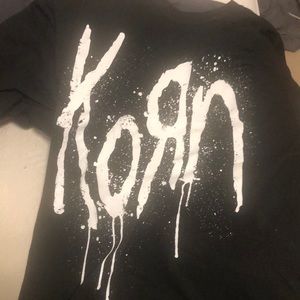 korn shirt l hottopic band merch